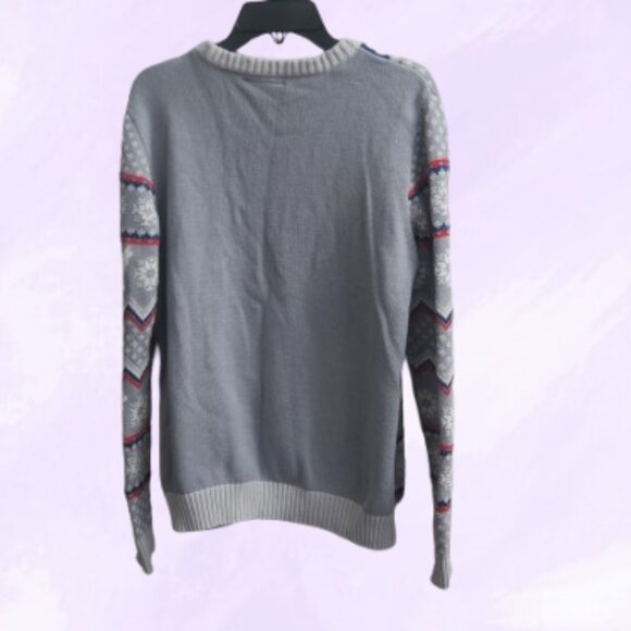 Game of Thrones HBO winter is here ugly christmas sweater in gray/white/red/blue - Picture 4 of 10